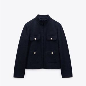 Zara textured blazer XS